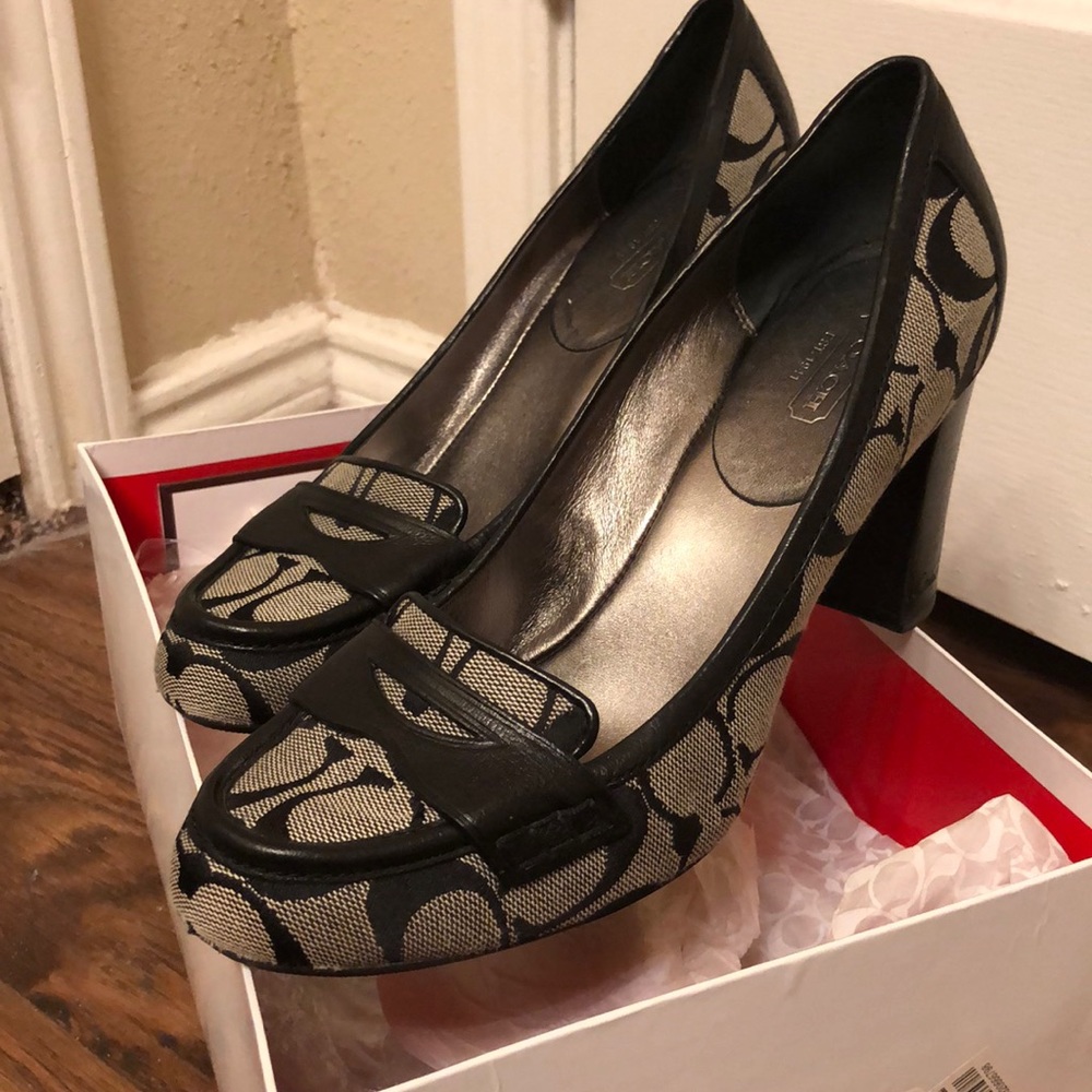 Coach signature heels